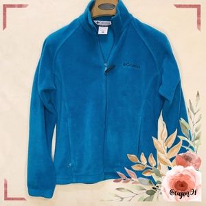 Turquoise Columbia Sportswear Fleece Jacket S